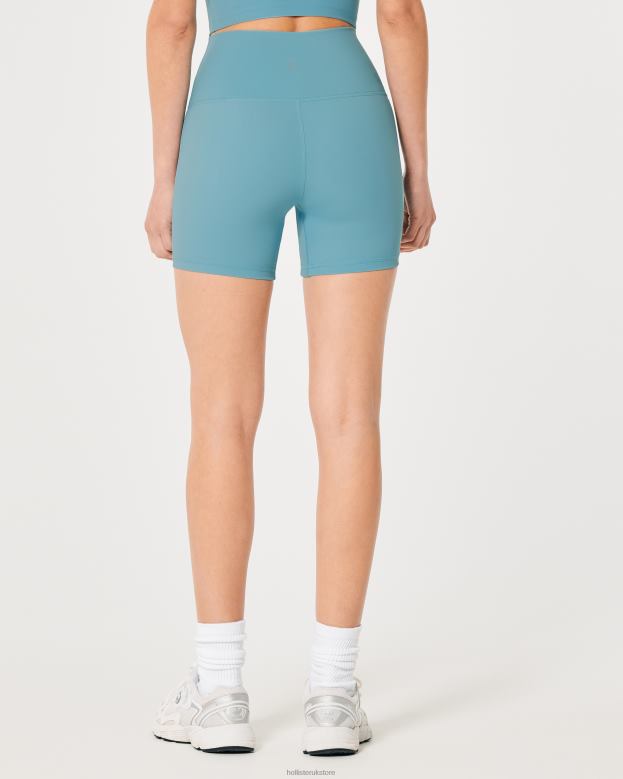 Bottoms Hollister Women Gilly Hicks Active Energize Bike Shorts 5\\ 48820635 Turquoise